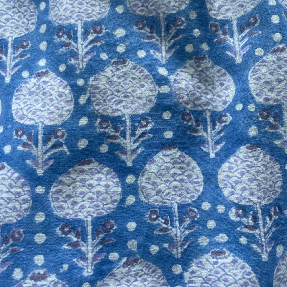 OLIPHANT KERACHI RUFFLE HEM BLOCK PRINT DRESS SIZE XS - Picture 6 of 11